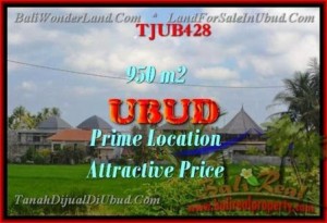 DIJUAL TANAH MURAH di UBUD 950 m2 di Sentral Ubud