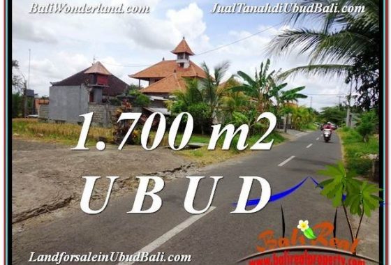 TANAH MURAH di UBUD BALI 1,700 m2 di Sentral Ubud