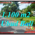 TANAH MURAH JUAL UBUD 1,100 m2 View Sawah, Sungai Kecil, Link. Villa