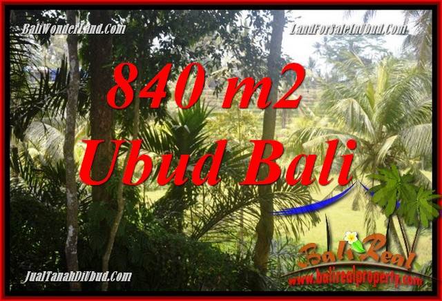 JUAL Tanah di Ubud Bali 840 m2 di Lod Tunduh