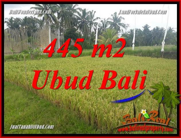 JUAL Murah Tanah di Ubud Bali 4 Are View sawah, lingkungan Villa