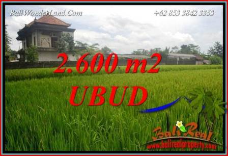 Tanah Murah jual Ubud 26 Are View sawah lingk. villa