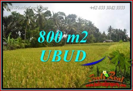 Tanah Murah Dijual di Ubud 800 m2 di Sentral Ubud