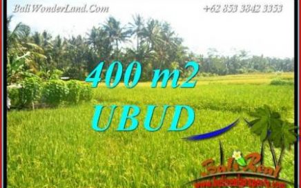 Tanah Murah di Ubud Bali Dijual 400 m2 View Sawah