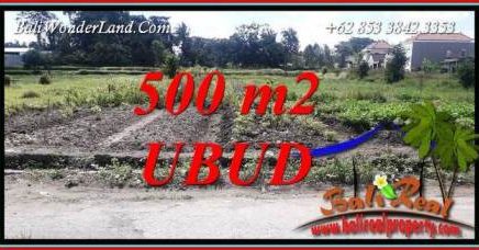 JUAL Tanah Murah di Ubud Bali 500 m2 View Lingkungan Villa