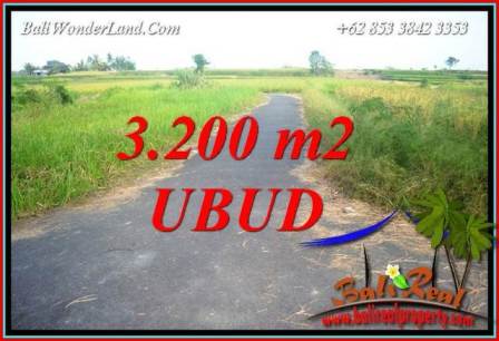 Tanah Murah jual Ubud 3,200 m2 View sawah