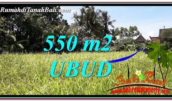 TANAH MURAH di UBUD JUAL 550 m2 View kebun link Villa