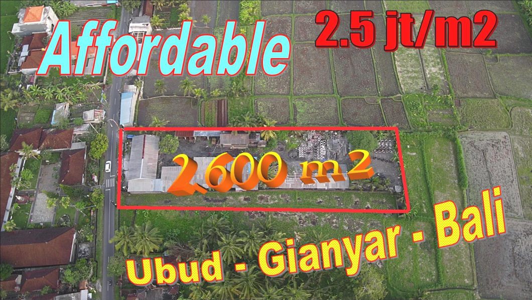 DIJUAL MURAH TANAH di UBUD BALI TJUB848